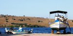 Barques à Apothekes, dans le très poissonneux golfe de Kaloni en Lesbos {JPEG}